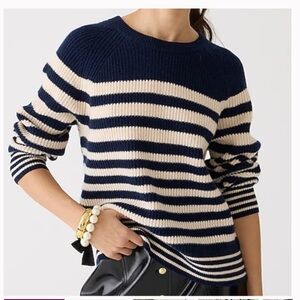 J. Crew Cashmere Ribbed oversized crewneck sweater